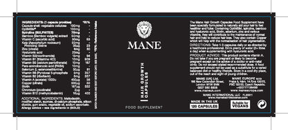 Mane Hair Growth Capsules (120 Capsules)