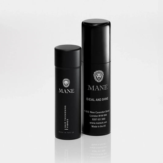 Mane Hair Thickening Fibres (15g) + Mane Seal & Shine (100ml)
